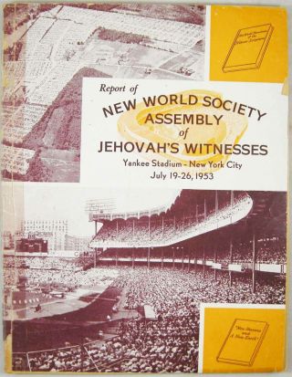 1953 Convention Report Of Jehovah 