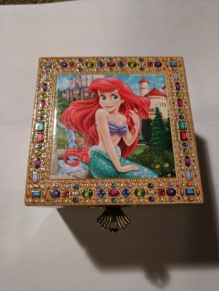 Disney Park Ariel The Little Mermaid Music Box Jewelry Under The Sea Tune 1988