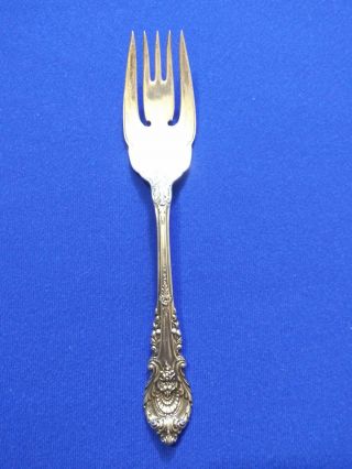 Sir Christopher By Wallace Sterling Silver Cold Meat Fork 8 "