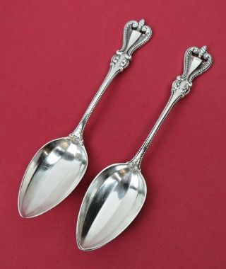 2 Sterling Silver Towle Pat.  1895 Old Colonial Teaspoons 5 7/8 " No Monos