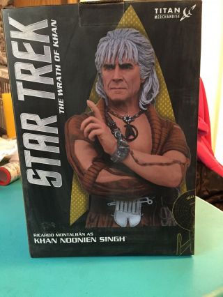 Titan Merchandise Star Trek Khan Noonien Singh Maxi Bust The Wrath Of Khan