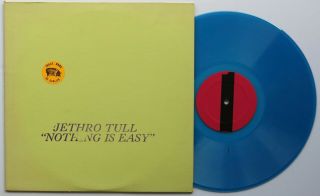 Jethro Tull Nothing Is Easy Tmoq Blue Vinyl Lp Stamped Cover Pig Sticker