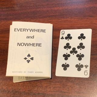 Everywhere And Nowhere Magic Trick W/ Gimmicked Playing Card Gaffed Tommy Wonder