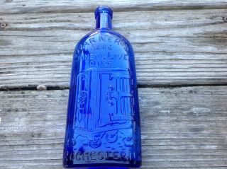 Antique Bottles Pre 1900 Warners Safe Kidney Liver Cure Colbalt Blue