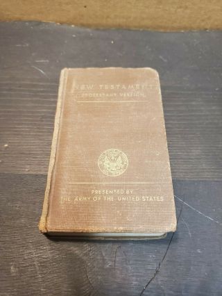 Wwii 1942 Testament Protestant Version Army Of Us Bible Military Pocket Size