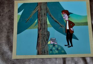 Bozo The Clown World Famous Production Cel Painted Watercolor Background 703