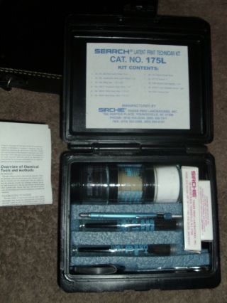 Sirchie Fingerprint Kit Case Vintage Kit Once Laboratories School Prof