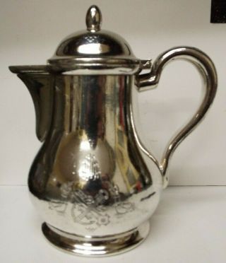Wellner Water Jug 1934 20gr Silver Content 31 German Small Coffee Pot