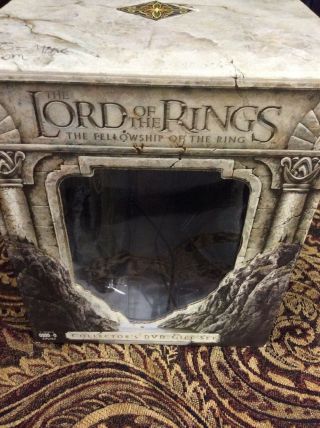 Dvd Book Ends Statues Lord Of Rings Fellowship Lotr Collectors - Not Complete