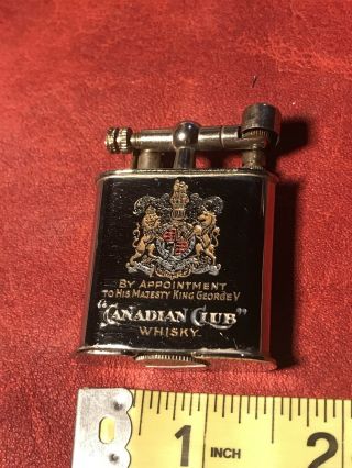 Vintage Cigarette Lighter Canadian Club Whisky,  Germany 1930 