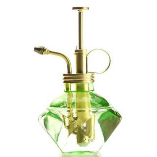 Glass & Brass Gardening & Planting Mister Decoration Sprayer Watering Can Gifts