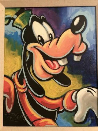 Tim Rogerson Goofy Disney Fine Art LE Signed embellished Giclee Canvas 2