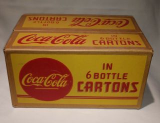 Vintage 1940s? Coca Cola 24 Bottle Cardboard Case