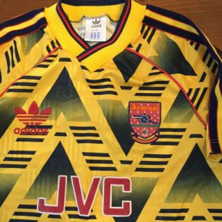 Arsenal Vintage Adidas Bruised Banana Away Shirt Size 30/32 Inch