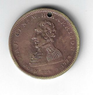 1840 Wm Henry Harrison Presidential Campaign Token Or Medal The People 
