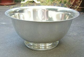 Collectible Handcrafted Kirk Stieff Pewter Footed 3 Qt Fruit Bowl P 43