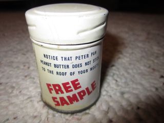 Vintage Peter Pan Peanut Butter Sample Tin 2