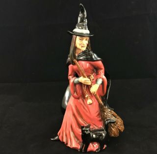 Royal Doulton Classics Witch Figurine Hn 4444 Red Black Rare Vn Sought Afte