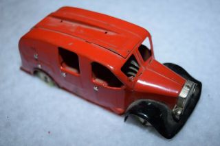Antique 6 " Tin Toy Tri - Ang Minictoy England Truck Panel ? Project Toy