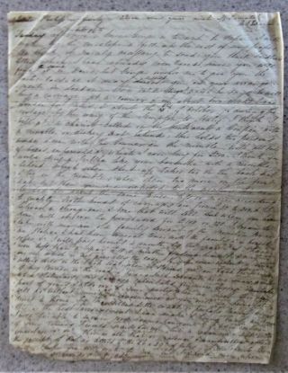 1836 Letter Of Eliza & George Lee Schuyler To Mary Morris Hamilton