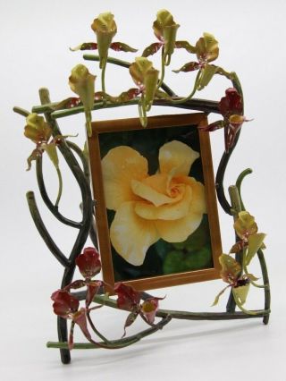 Jay Strongwater Orchid Floral Branch Frame (5x7)