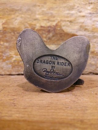 The Dragon Rider Pewter Figurine w/Crystal WAPW UK 2