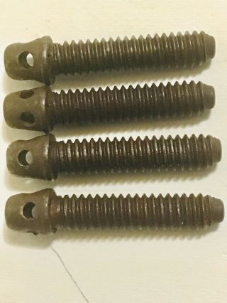 4 Antique French Belgium Bed Bolts French Armorie Bolts