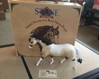 Peter Stone Horse - Pinto Cloud Of Mist Pony,  2001 Jamboree Special Run Coa/ Box