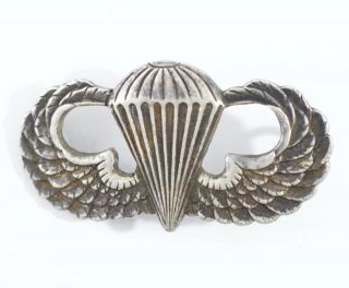 Wwii Us Army Paratrooper Jump Wing Marked Sterling