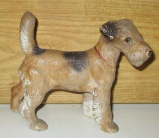 Antique Hubley Cast Iron Fox Terrier Dog Doorstop