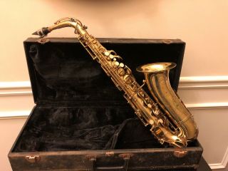 Vintage Saxophone & Case Unsure Of Age Or Brand