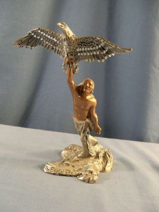 1990 Masterworks Fine Pewter Native American The Eagle 