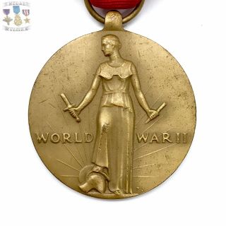 WORLD WAR II US VICTORY MEDAL RIBBON BAR HONORABLE DISCHARGE LAPEL PIN WW2 BN 60 2