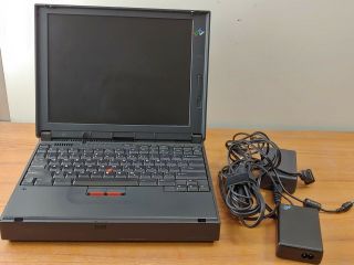 Vintage Ibm Laptop - Thinkpad 380d 2635 Intel Pentium - 32mb Two Power Supplies