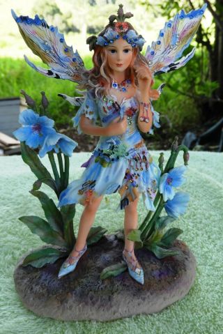 Crisalis,  Christine Haworth Faerie Poppets - Blue Poppy Fairy