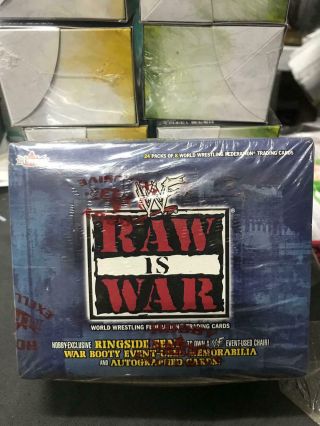 Wwe Wwf Raw Is War Trading Card Hobby Box Fleer 2001 X1