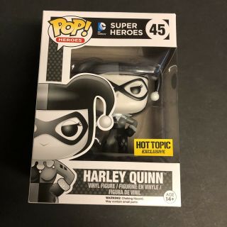 Funko Pop Heroes 45 Harley Quinn Black And White Hot Topic Exclusive