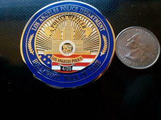 Los Angeles Police Department Hollywood Walk Of Fame Ironman Challenge Coin 4/25