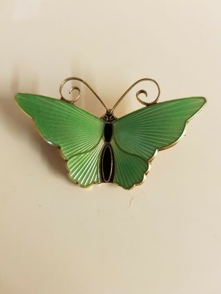 David Anderson Enamel Butterfly Brooch