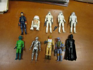 Star Wars Vintage Action Figure 10 Figures From 1977/1978 Empire Characters