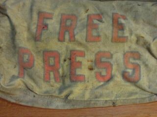 Vintage Press Newspaper Carrier Delivery Bag Paperboy Canvas Strong A91m 2