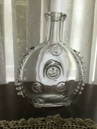 Remy Martin Louis Xiii Champagne Cognac Baccarat Crystal Bottle Empty Etched