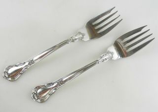 2 Gorham " Chantilly " Sterling Silver Flatware 6 1/2 " Salad Forks T13