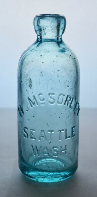 Old Hutch Hutchinson Soda Bottle – H.  Mcsorley Seattle Wa - Wa0055