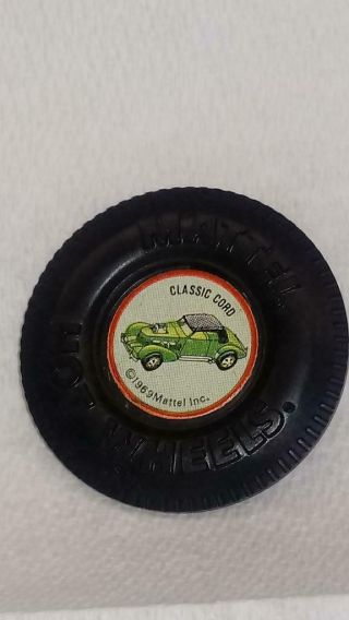 1969 Hot Wheels Redlines Classic Cord Plastic Badge