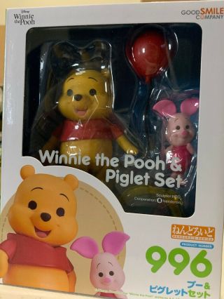 Winnie The Pooh And Piglet Set Nendoroid 996 Action Figure
