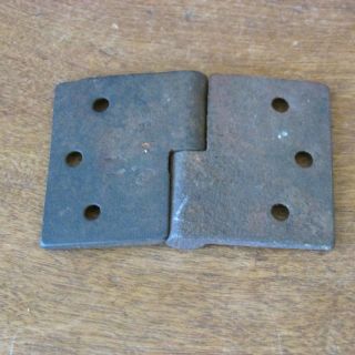 Antique Cast Iron Door Hinge,  R.  H.  Co.  11,  3 1/4 by 2 1/8 3