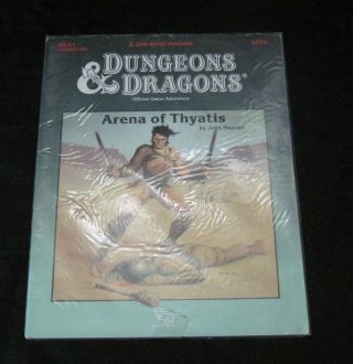 Dda1 Arena Of Thyatis Dungeons & Dragons Tsr 9284 - 1 Module
