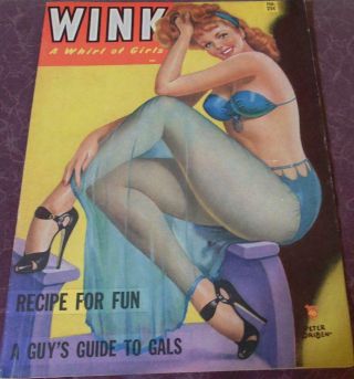 Wink February 1955/bettie Page