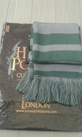 Official Harry Potter - Slytherin Scarf - The Cursed Child Parts 1&2 - Unworn & Bag